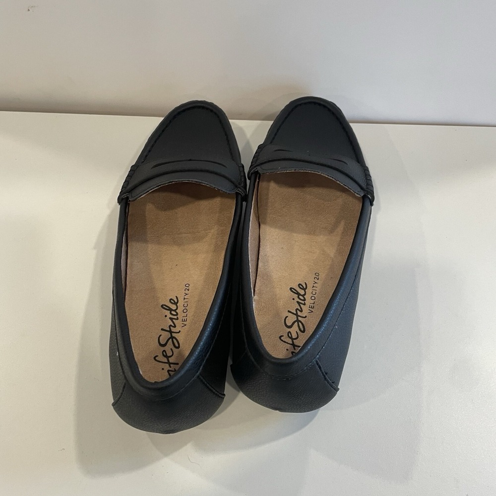 LifeStride Black Riviera Loafers Women's Size 8 Comfort Cushion Supportive Shoes - Picture 3 of 8
